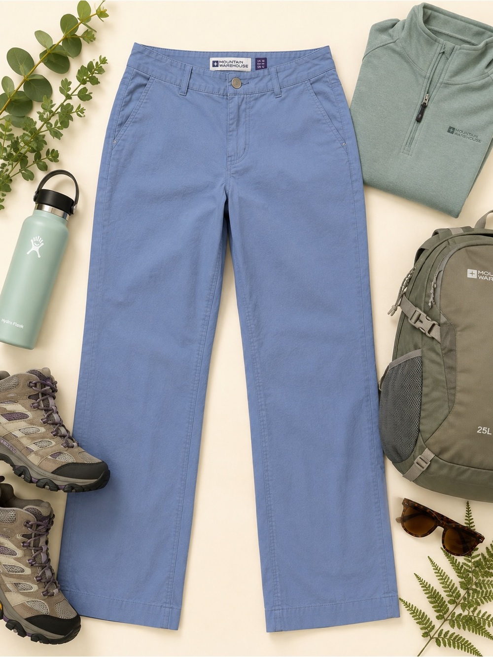 Mountain Warehouse Women’s Hiking Pants Blue Size 12 Stretch Outdoor Travel